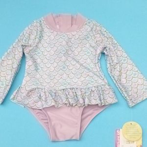NWT toddler 1 pc. "Sol Swim" long sleeve bathing suit